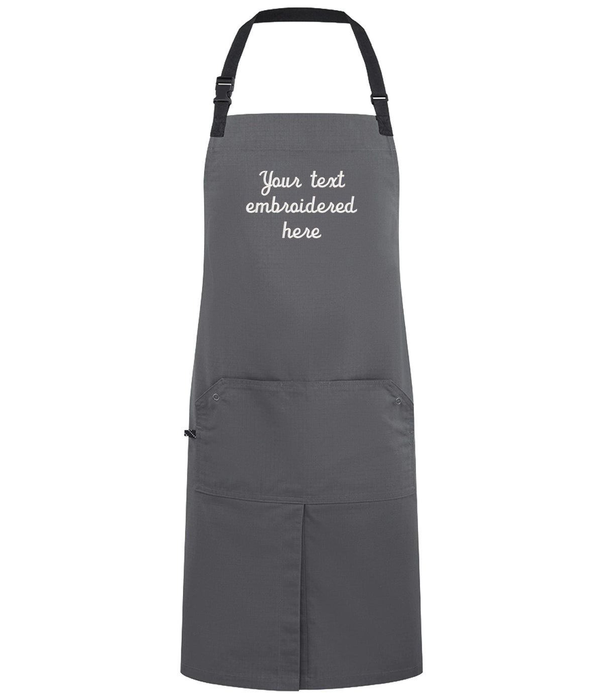 Embroidered Personalised Text Apron Custom Name Business Kitchen Baking Gift
