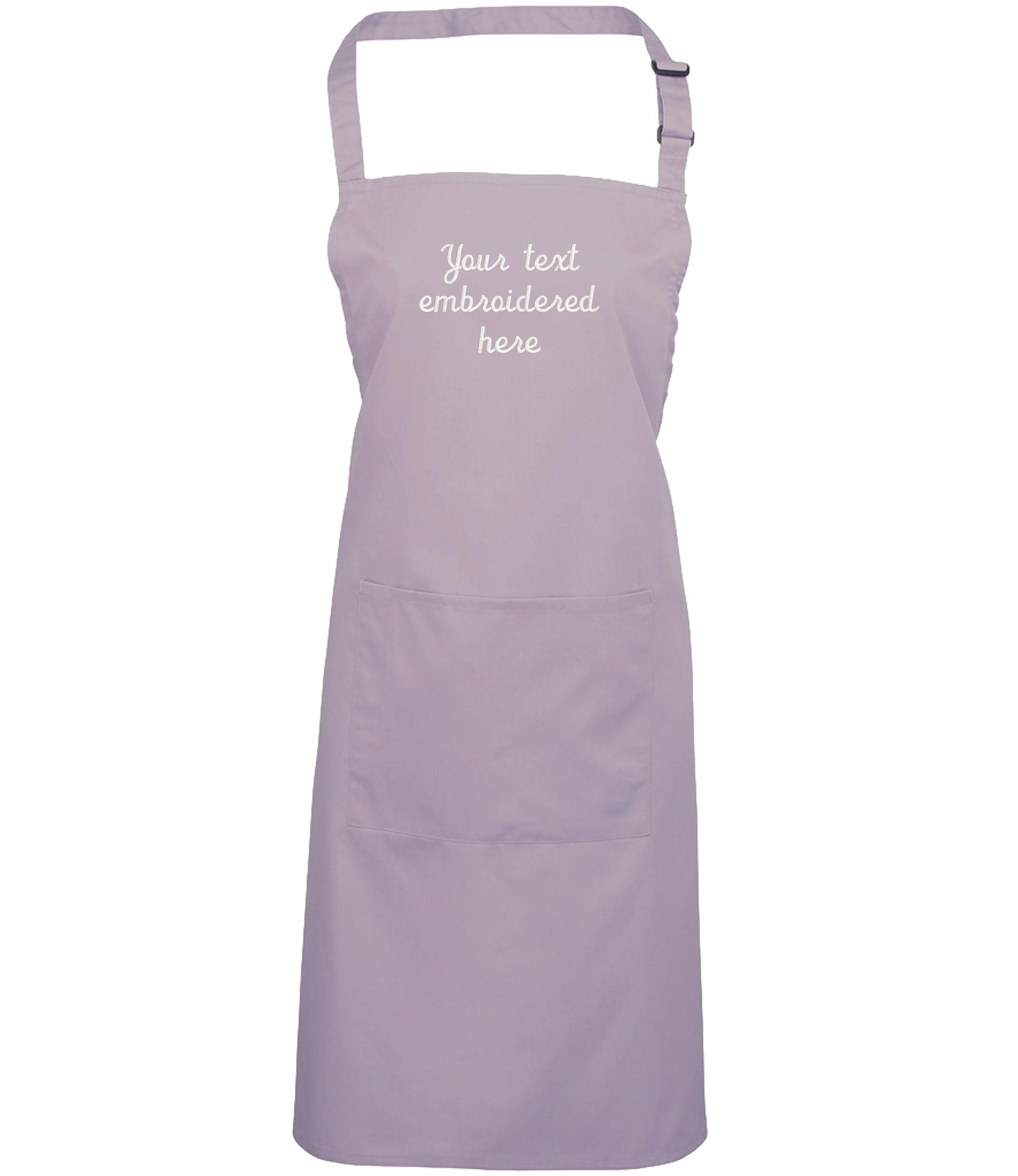 Embroidered Personalised Text Apron Custom Name Business Kitchen Baking Gift