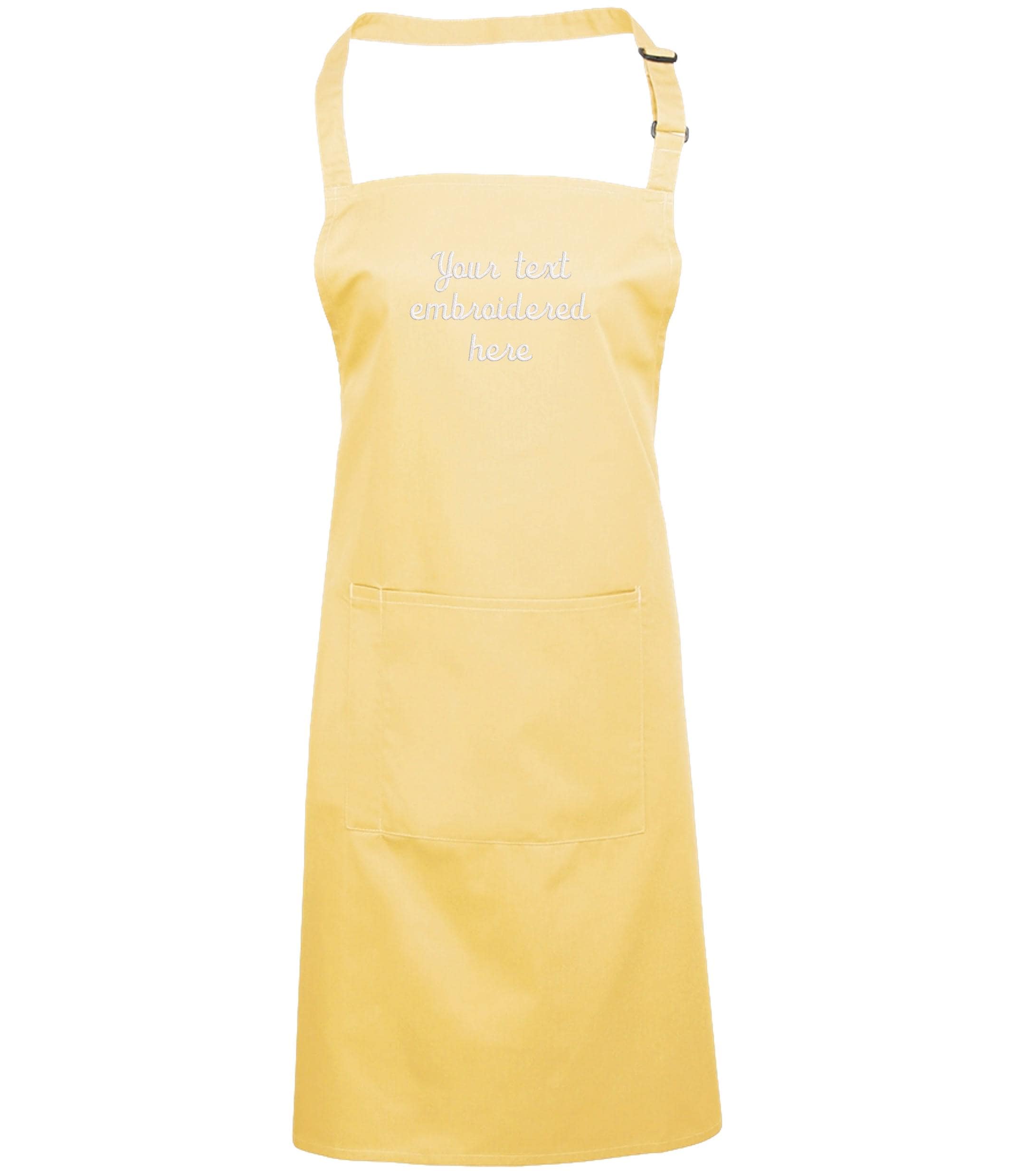 Embroidered Personalised Text Apron Custom Name Business Kitchen Baking Gift