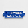 Personalised Text Sign Custom House Name Plaque Garden Wall Plate Memorial Bench