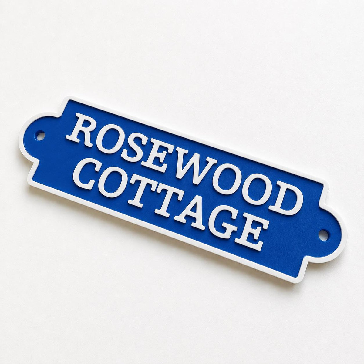 Personalised Text Sign Custom House Name Plaque Garden Wall Plate Memorial Bench