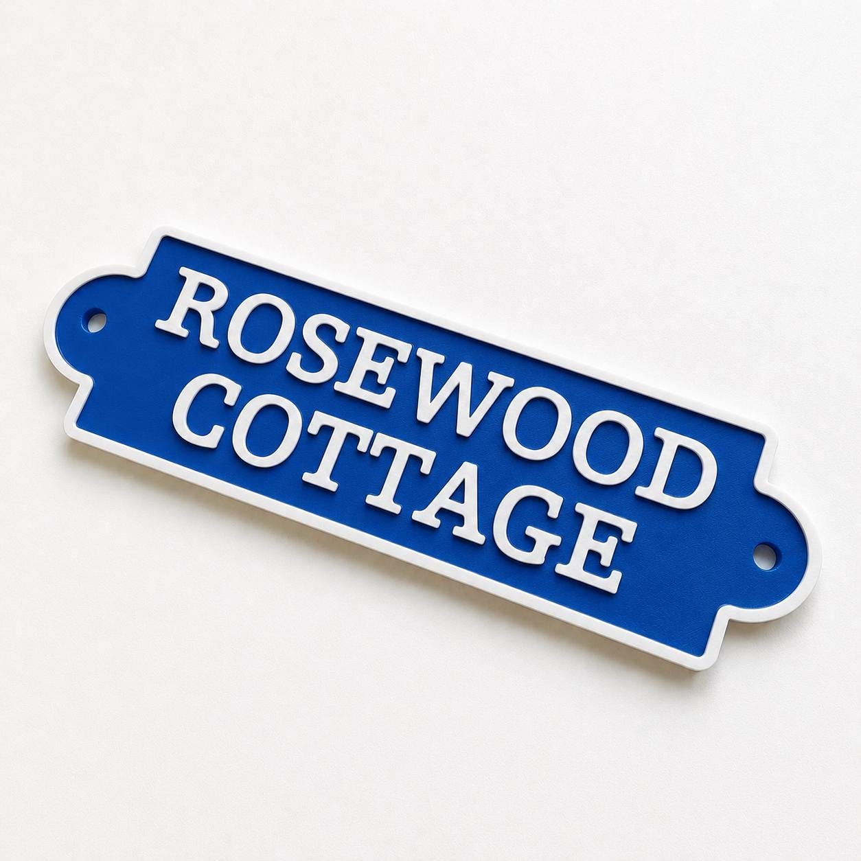 Personalised Text Sign Custom House Name Plaque Garden Wall Plate Memorial Bench