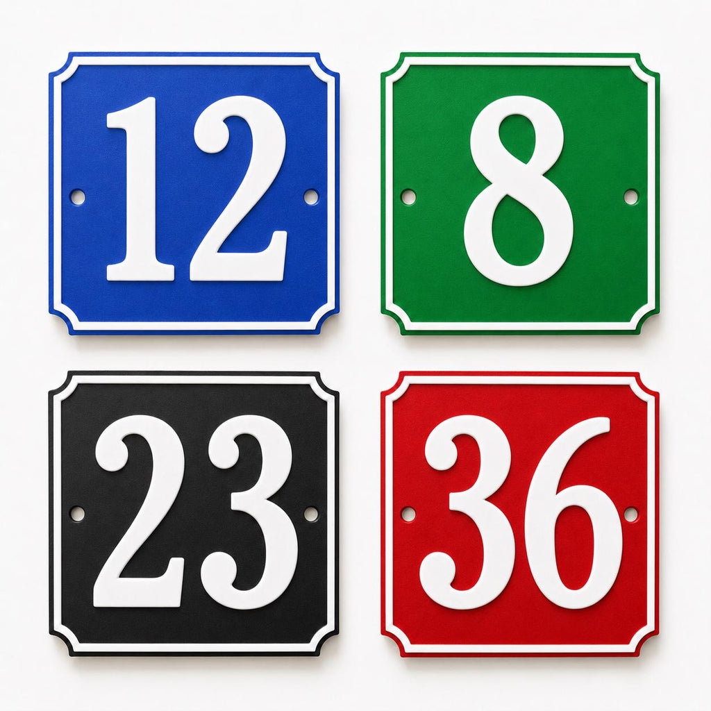 Personalised House Number Sign – Custom Home Front Door Gate Plate Plaque