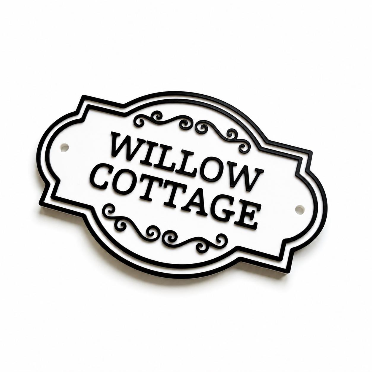 Personalised Text Sign Custom House Name Plaque Garden Wall Plate Memorial Bench