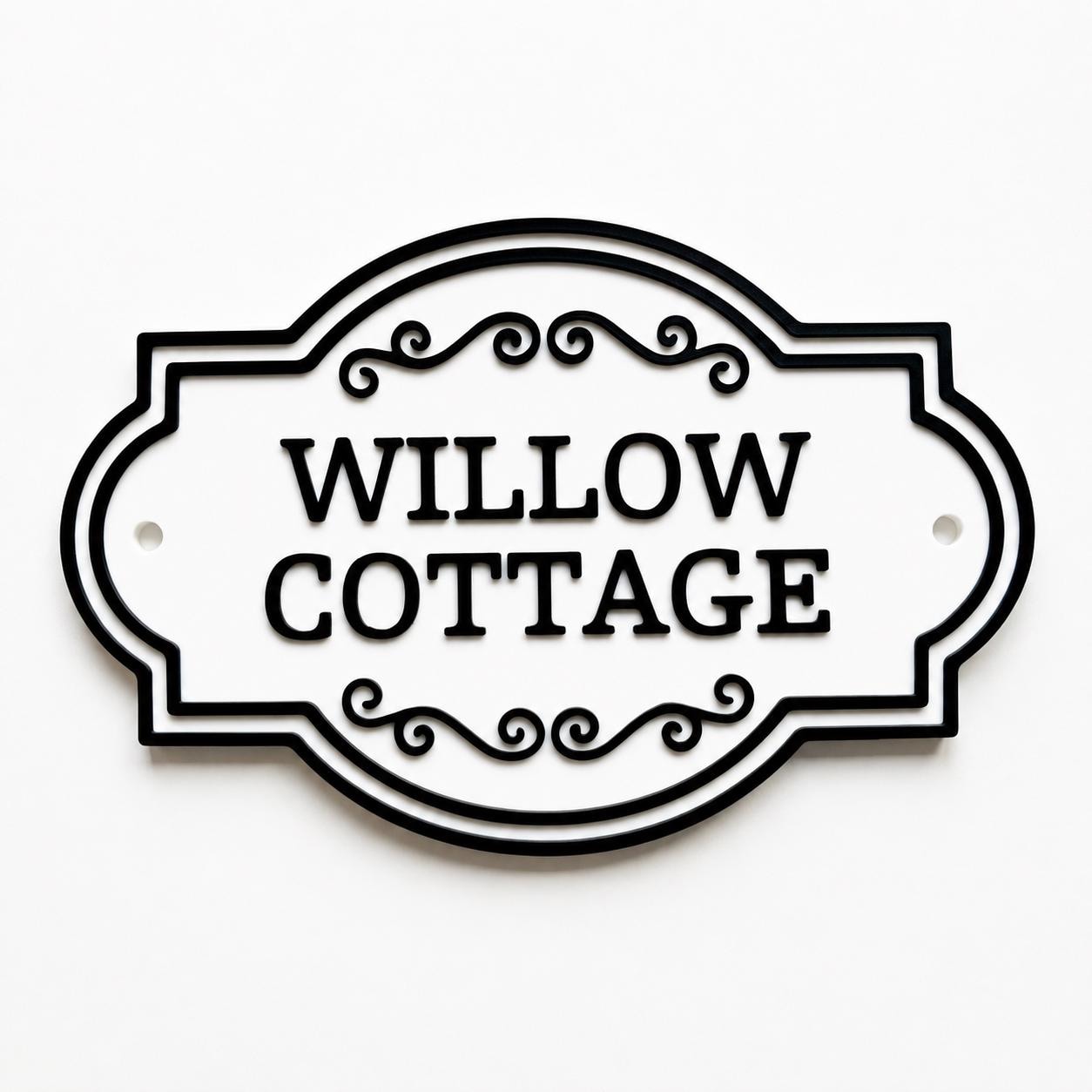 Personalised Text Sign Custom House Name Plaque Garden Wall Plate Memorial Bench