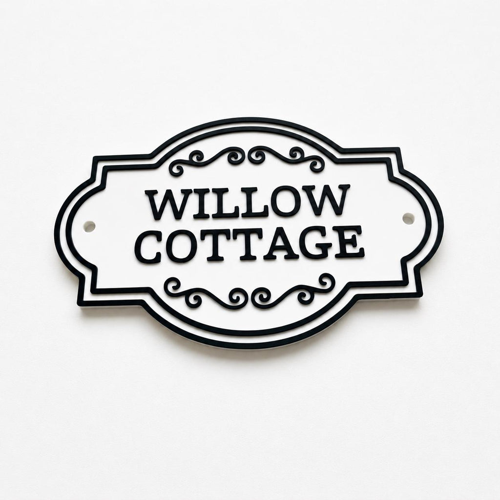 Personalised Text Sign Custom House Name Plaque Garden Wall Plate Memorial Bench