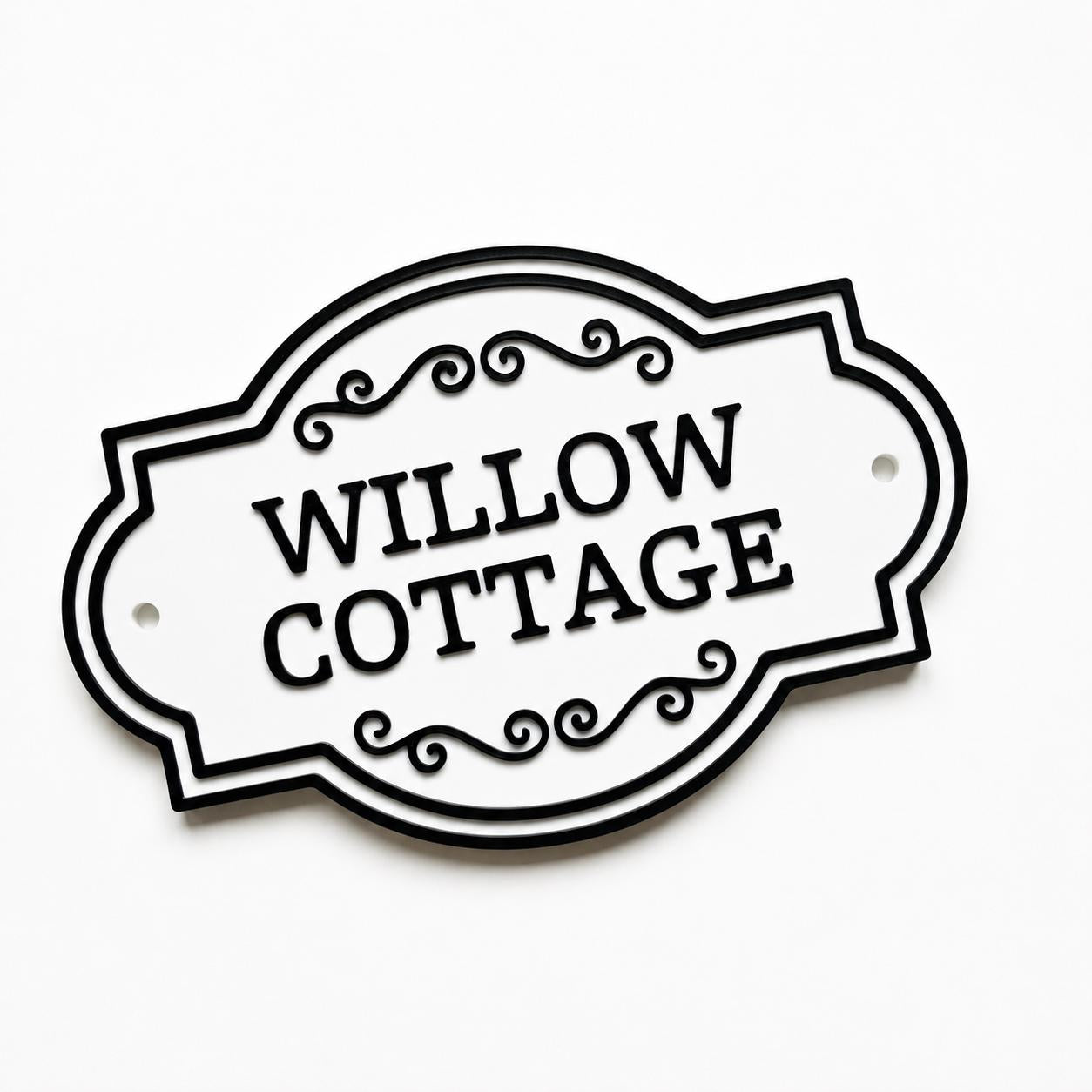 Personalised Text Sign Custom House Name Plaque Garden Wall Plate Memorial Bench