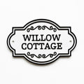 Personalised Text Sign Custom House Name Plaque Garden Wall Plate Memorial Bench