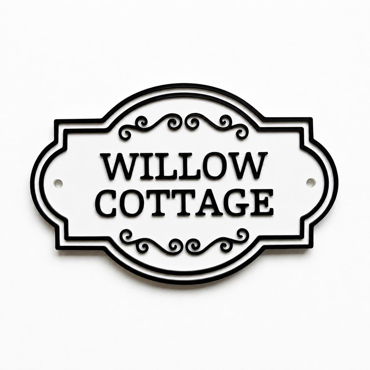Personalised Text Sign Custom House Name Plaque Garden Wall Plate Memorial Bench