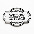 Personalised Text Sign Custom House Name Plaque Garden Wall Plate Memorial Bench