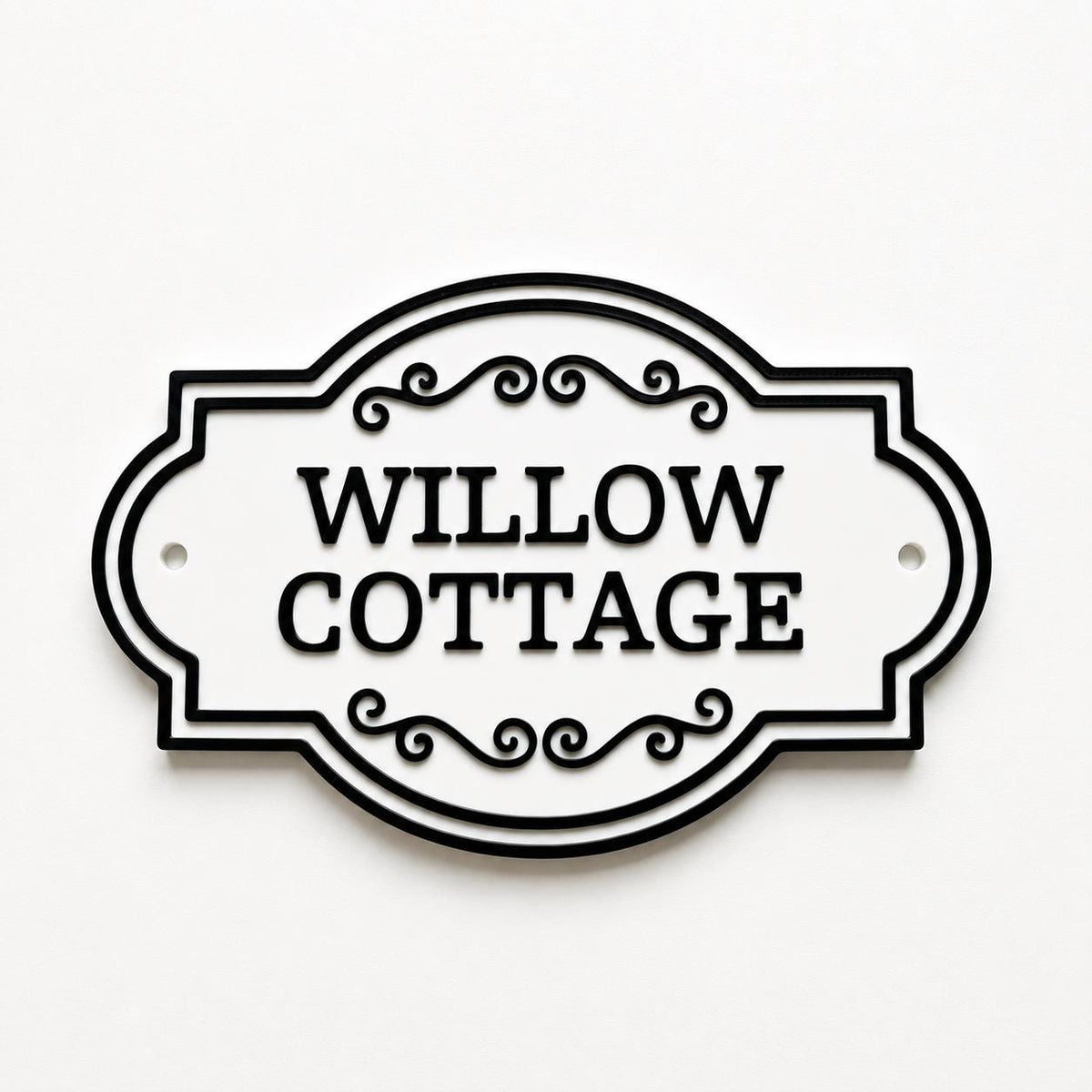 Personalised Text Sign Custom House Name Plaque Garden Wall Plate Memorial Bench