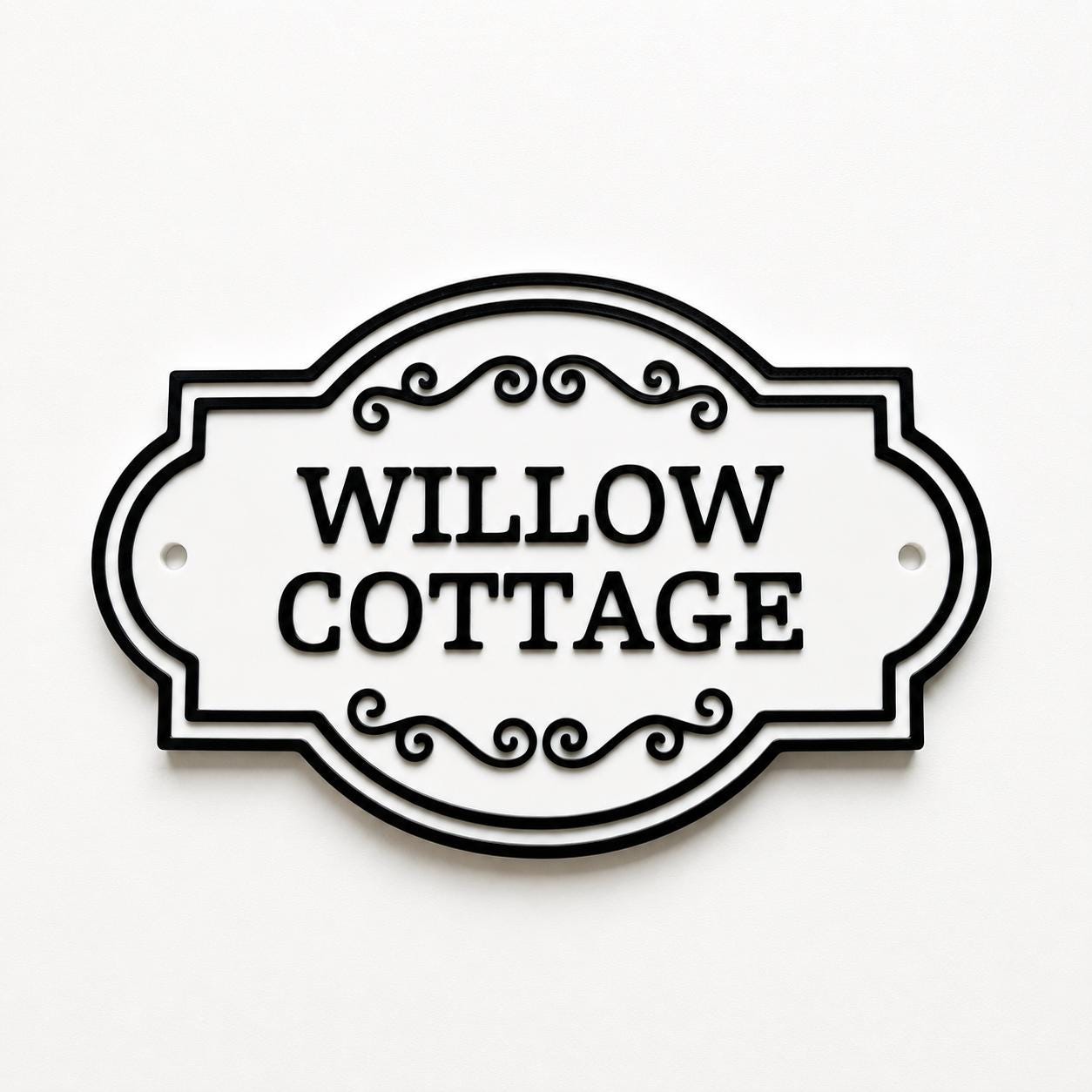 Personalised Text Sign Custom House Name Plaque Garden Wall Plate Memorial Bench