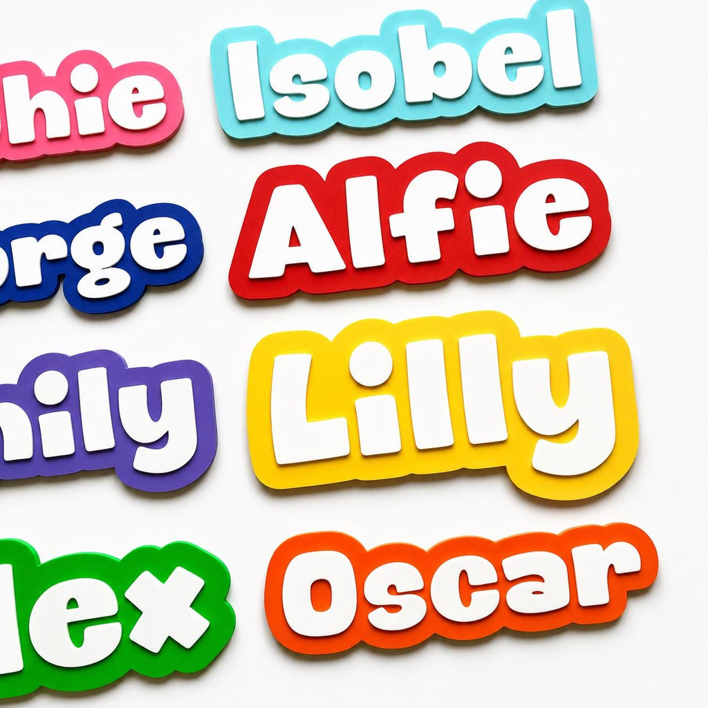 Personalised Kids Name Door Sign – Custom Girls Boys Bedroom Decoration Plate
