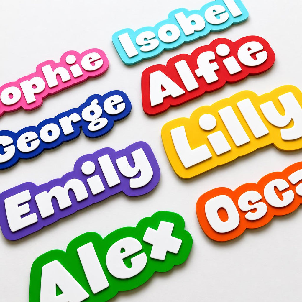 Personalised Kids Name Door Sign – Custom Girls Boys Bedroom Decoration Plate