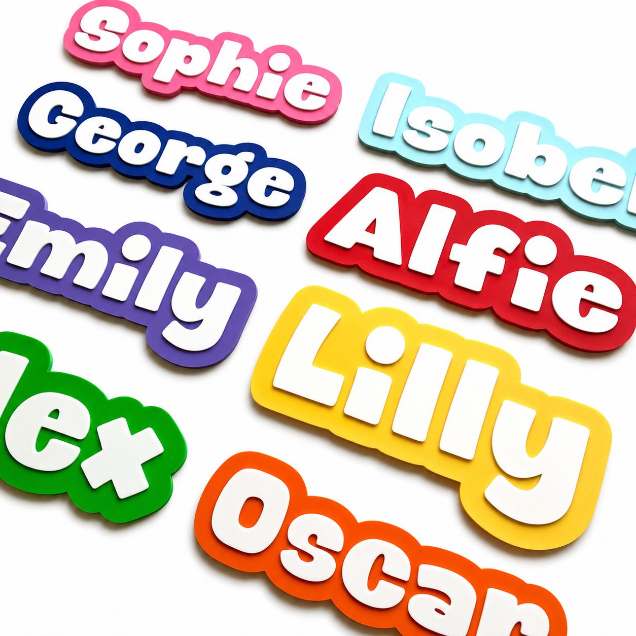 Personalised Kids Name Door Sign – Custom Girls Boys Bedroom Decoration Plate