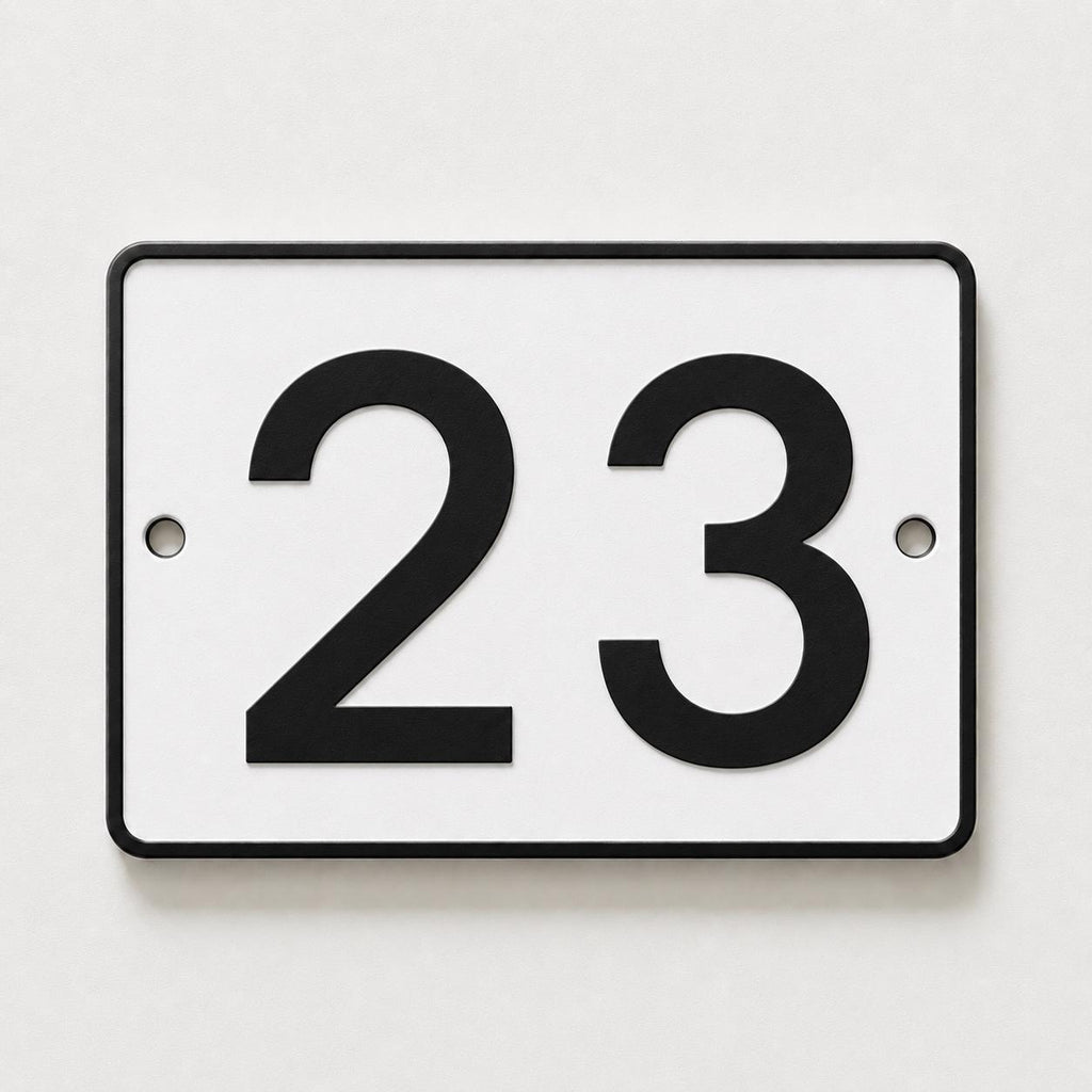 Personalised House Number Sign – Custom Home Front Door Gate Plate Plaque