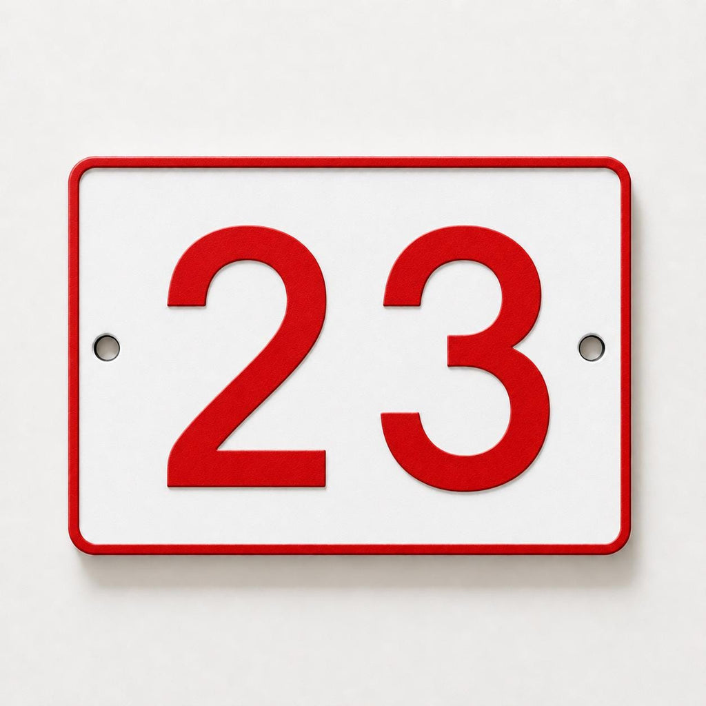 Personalised House Number Sign – Custom Home Front Door Gate Plate Plaque