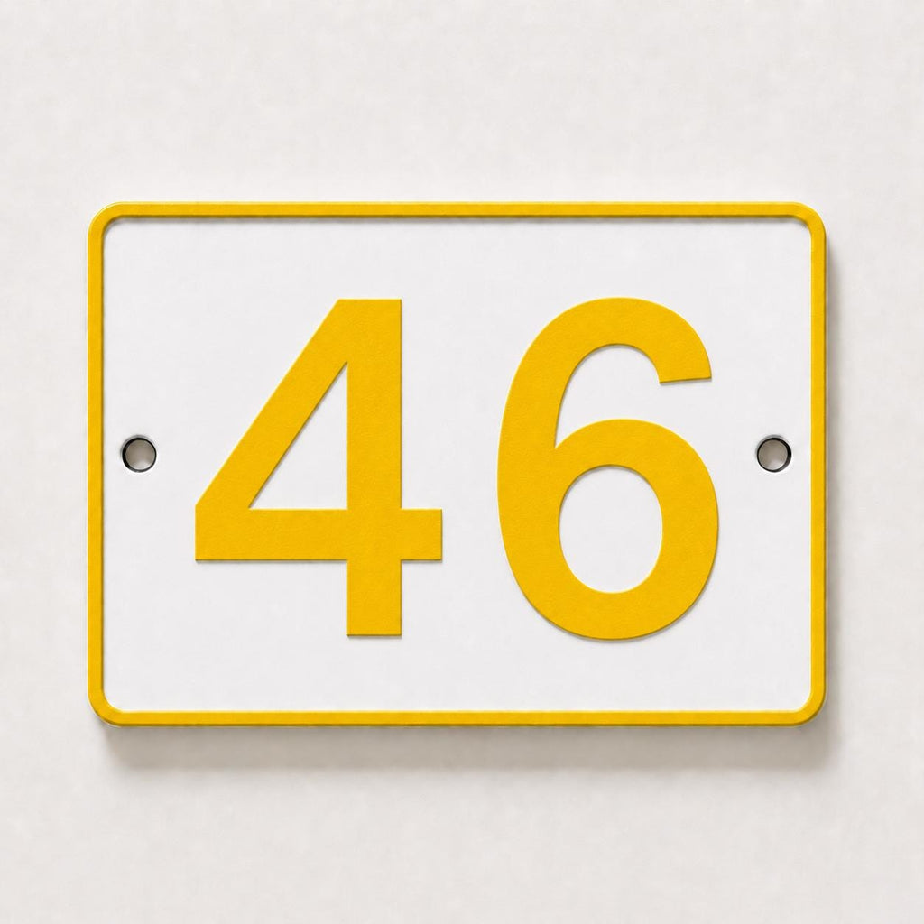 Personalised House Number Sign – Custom Home Front Door Gate Plate Plaque