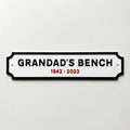 Personalised Text Sign – Custom Memorial Plaque Memory Bench Wall Plate