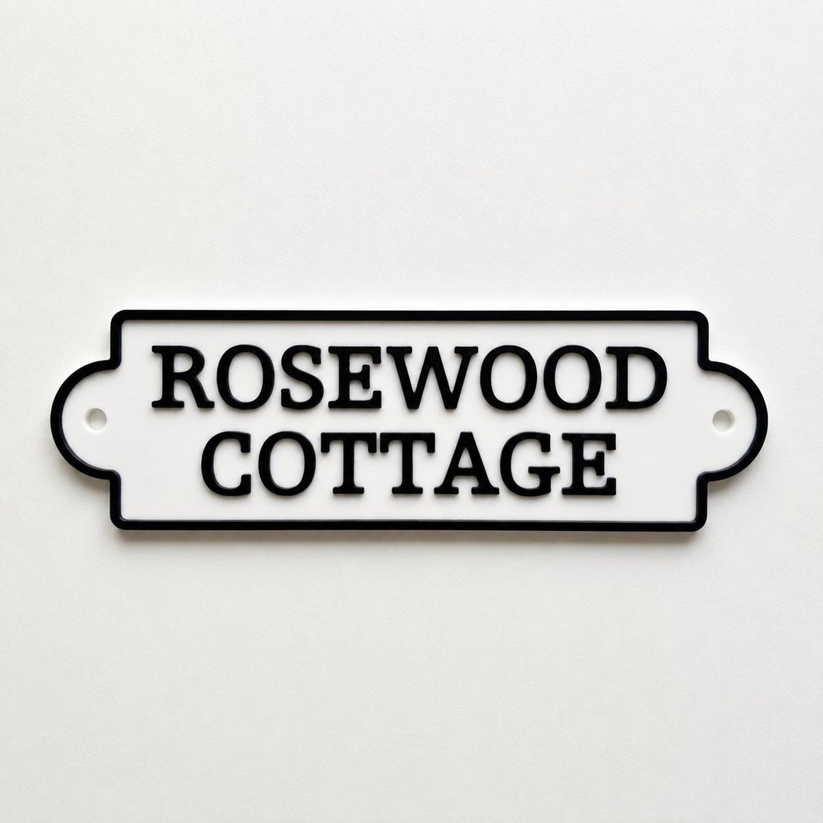 Personalised Text Sign Custom House Name Plaque Garden Wall Plate Memorial Bench