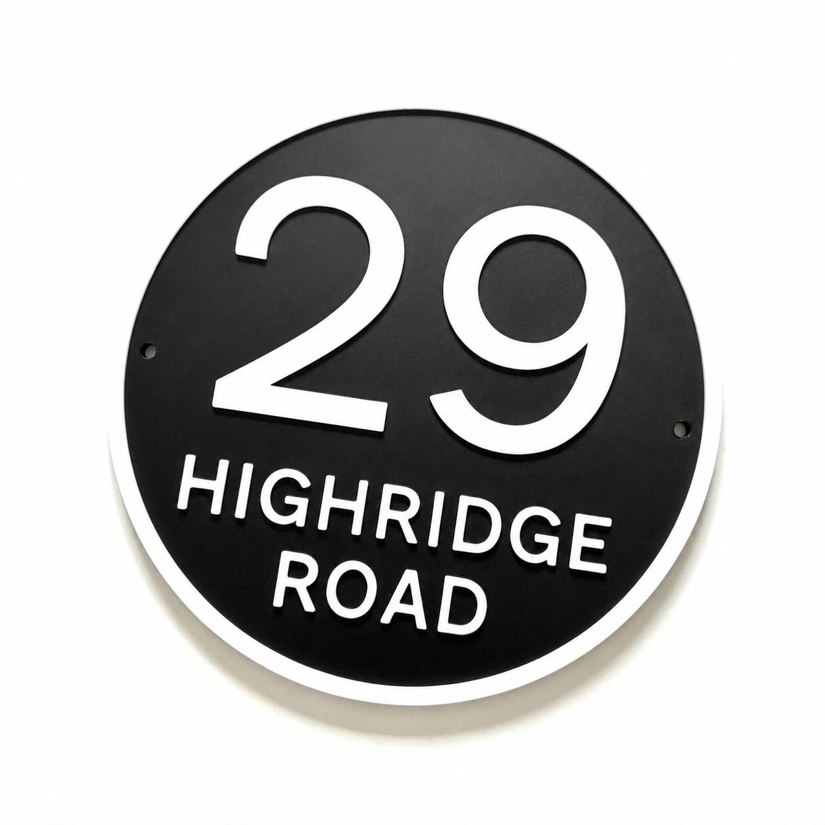 Personalised House Number Sign Custom Street Name Text Plaque Garden Wall Plate