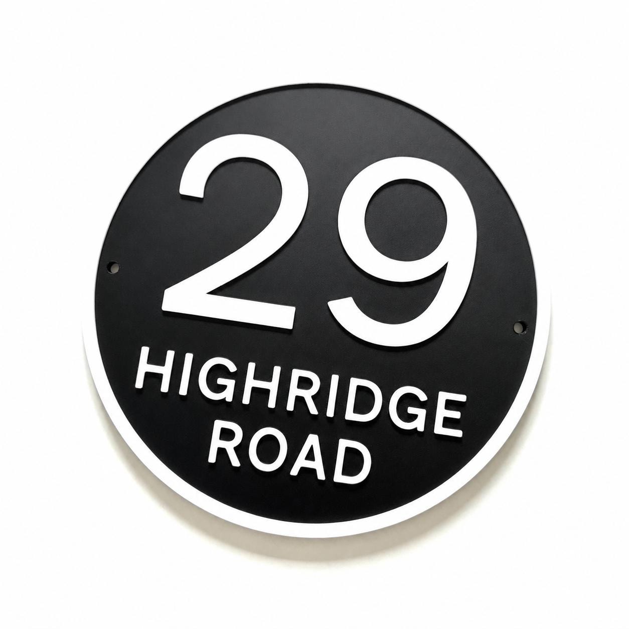 Personalised House Number Sign Custom Street Name Text Plaque Garden Wall Plate