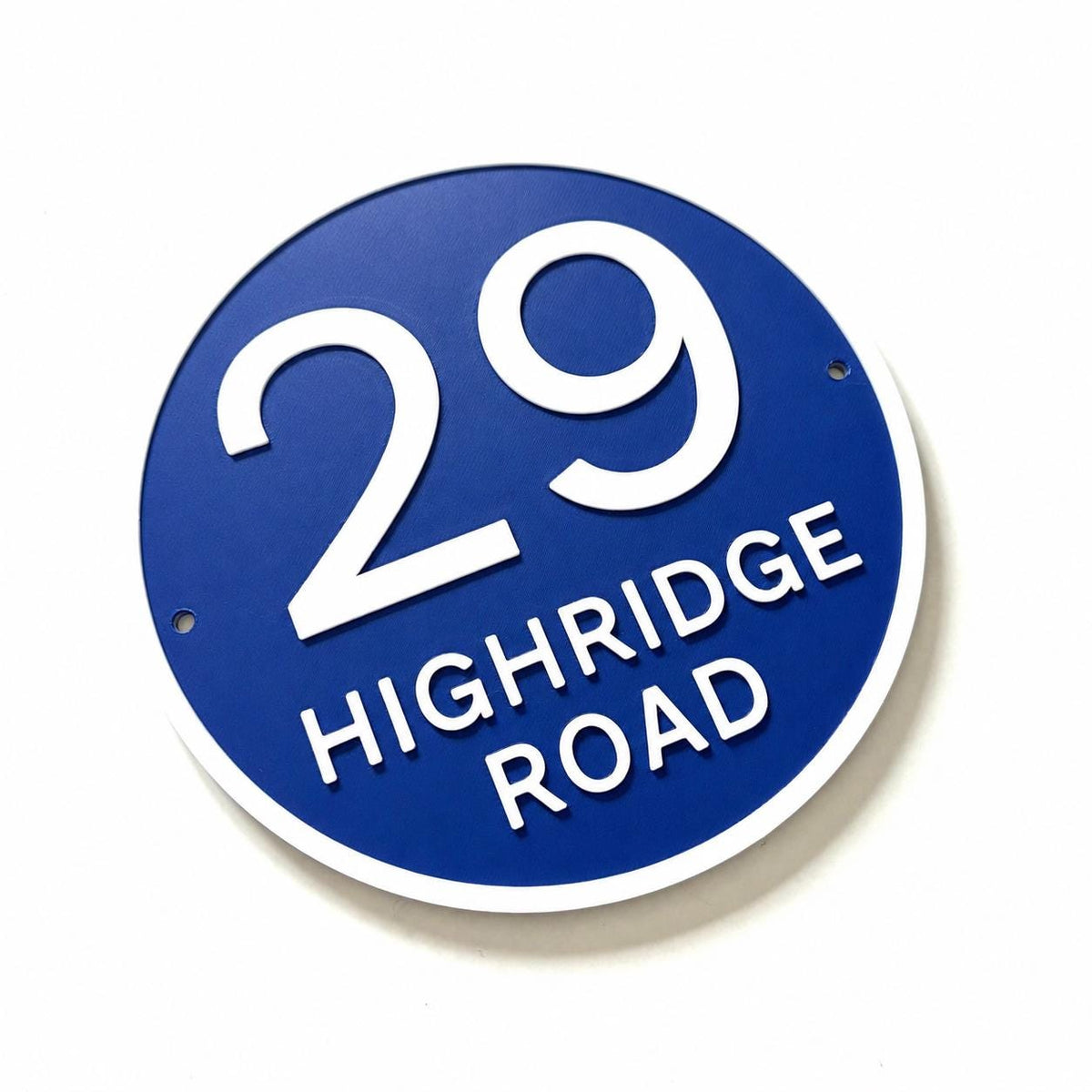 Personalised House Number Sign Custom Street Name Text Plaque Garden Wall Plate