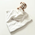 Embroidered Personalised Monkey Plush Comforter Cuddly Blanket Keepsake Gift