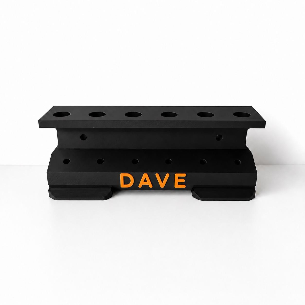 Personalised 6-Slot Darts Holder Name Text Wall Mounted/Freestanding Rack Stand