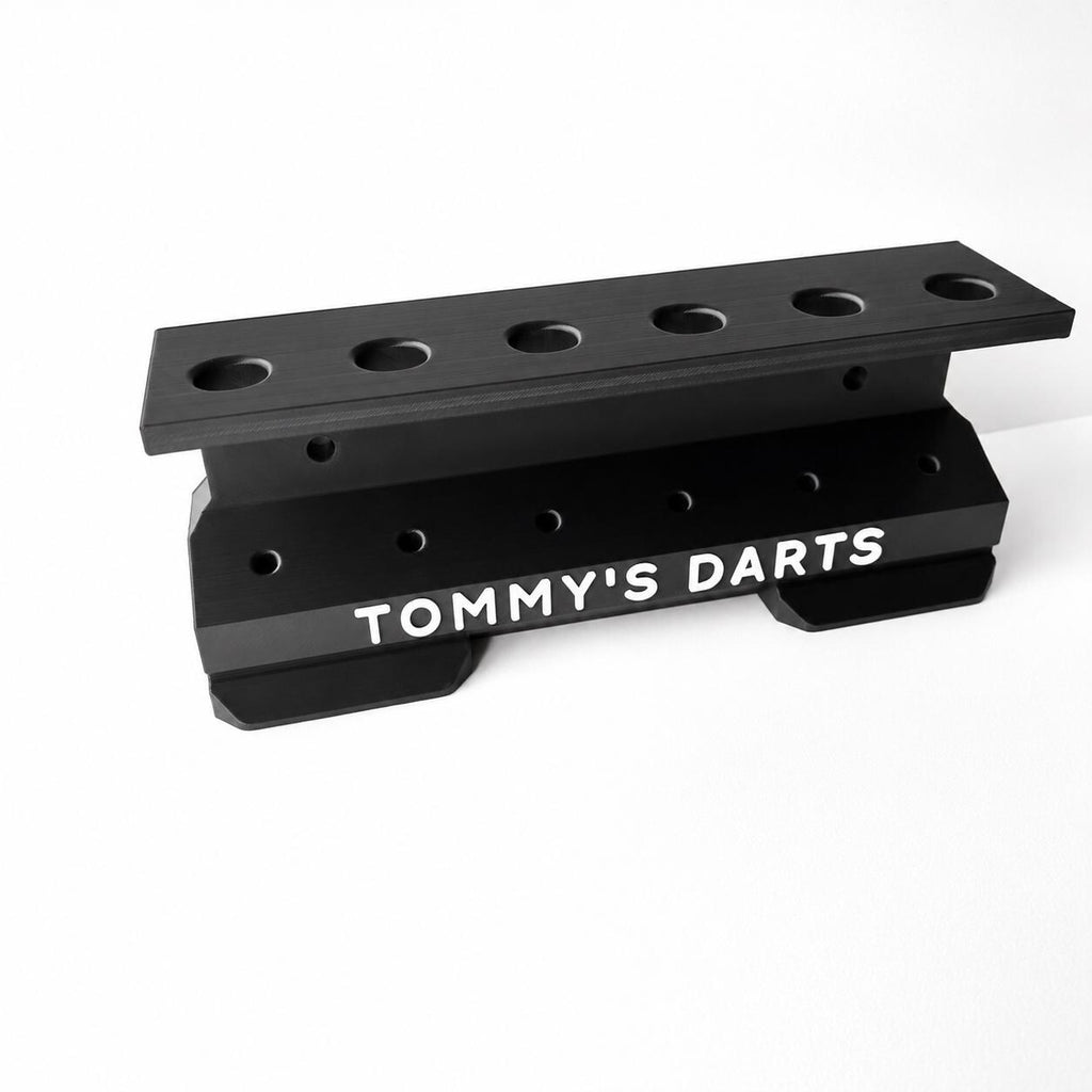 Personalised 6-Slot Darts Holder Name Text Wall Mounted/Freestanding Rack Stand