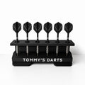 Personalised 6-Slot Darts Holder Name Text Wall Mounted/Freestanding Rack Stand
