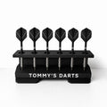 Personalised 6-Slot Darts Holder Name Text Wall Mounted/Freestanding Rack Stand