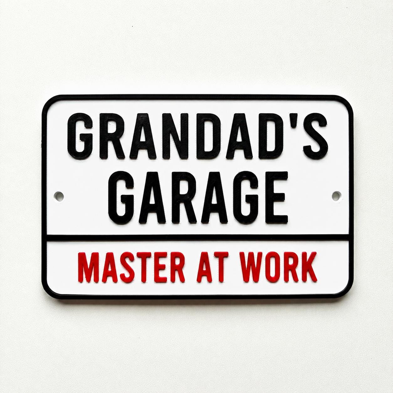 Personalised Text Sign - Novelty Man Cave Workshop Garage Shed Funny Gift Plaque