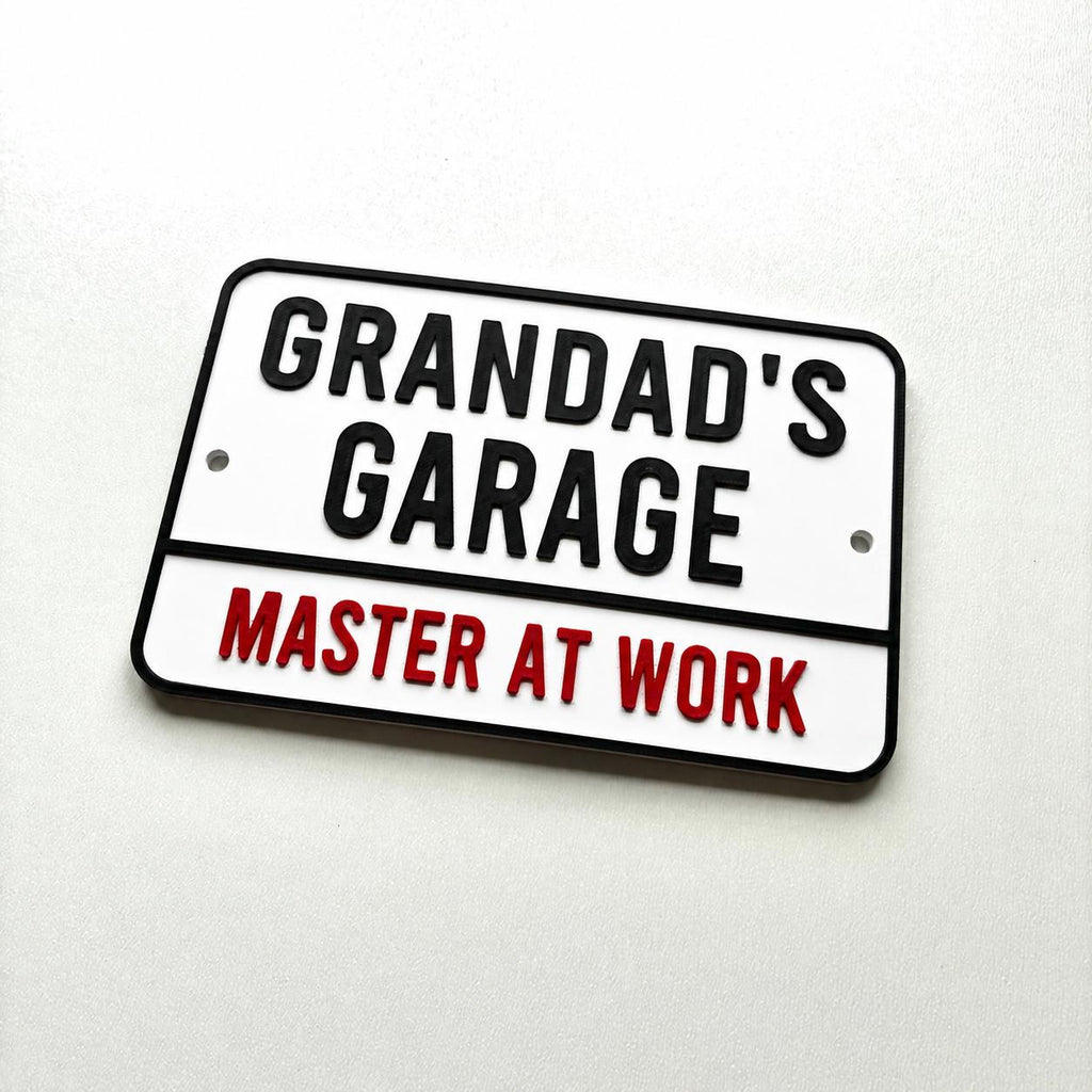 Personalised Text Sign - Novelty Man Cave Workshop Garage Shed Funny Gift Plaque