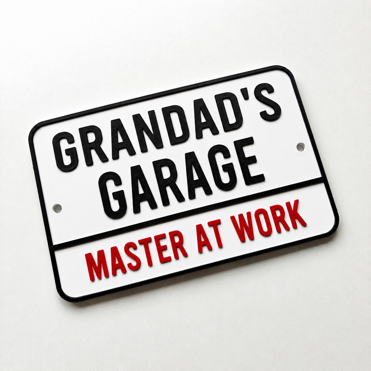 Personalised Text Sign - Novelty Man Cave Workshop Garage Shed Funny Gift Plaque