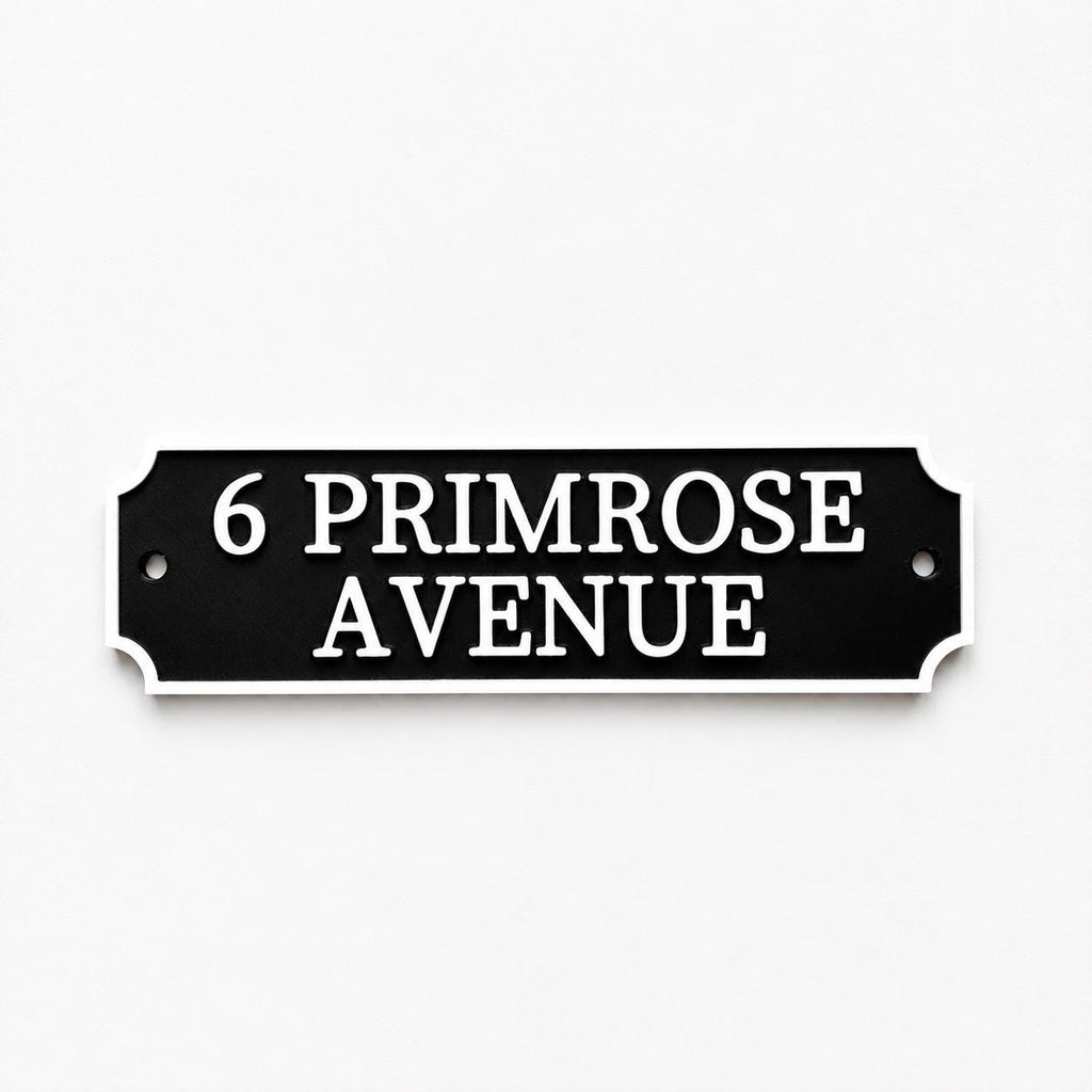Personalised Text Sign Custom House Name Plaque Garden Wall Plate Memorial Bench