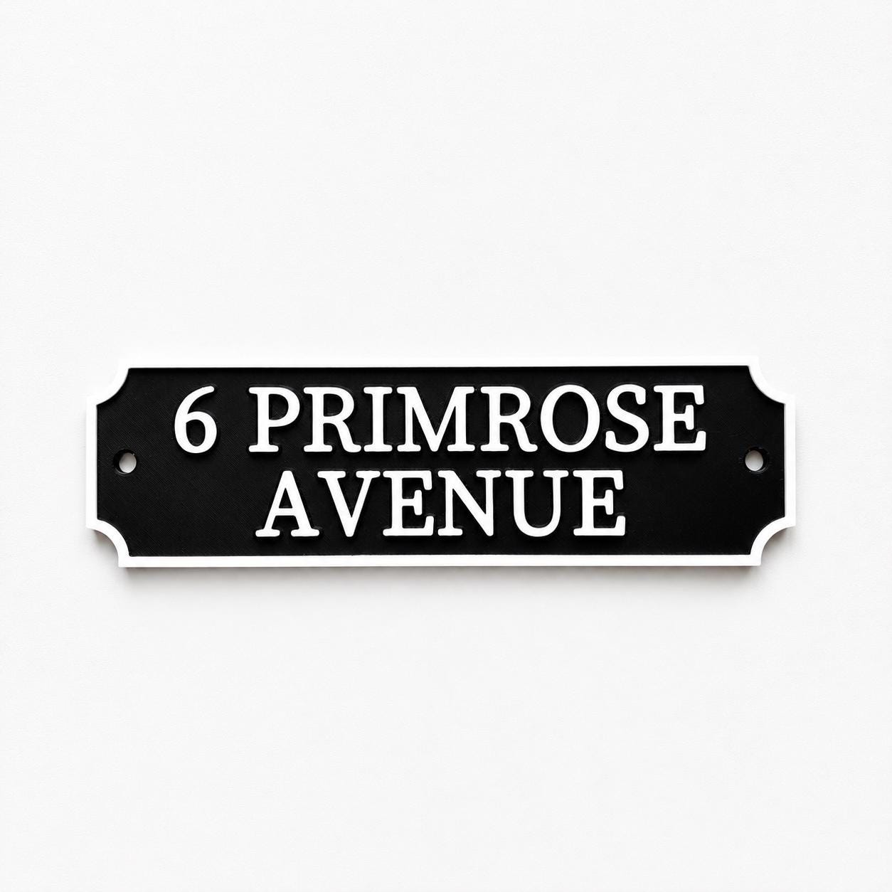 Personalised Text Sign Custom House Name Plaque Garden Wall Plate Memorial Bench