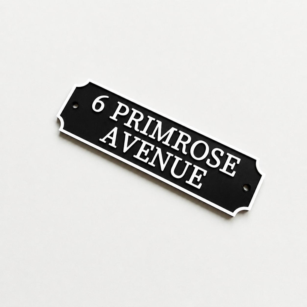 Personalised Text Sign Custom House Name Plaque Garden Wall Plate Memorial Bench