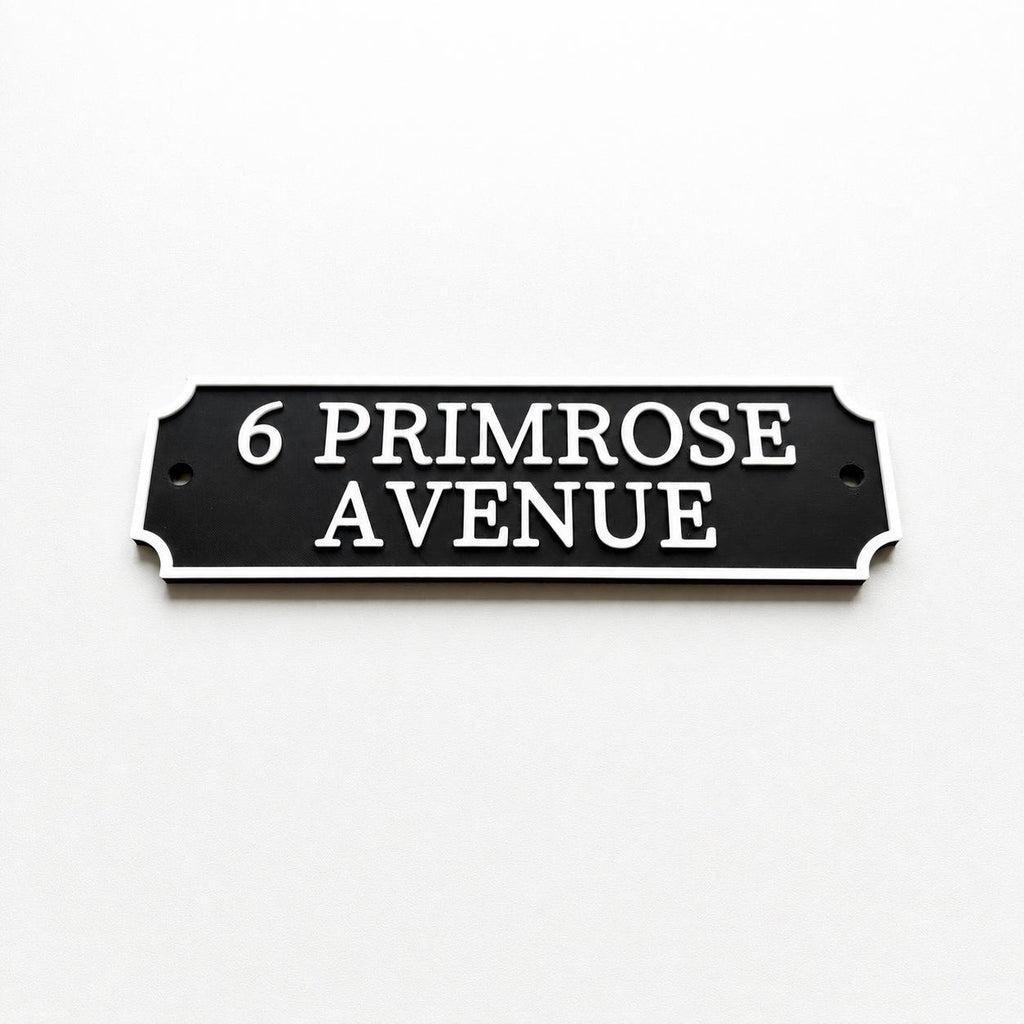 Personalised Text Sign Custom House Name Plaque Garden Wall Plate Memorial Bench