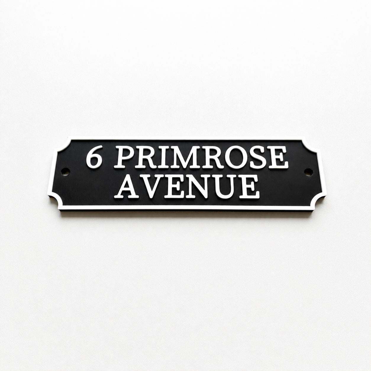 Personalised Text Sign Custom House Name Plaque Garden Wall Plate Memorial Bench