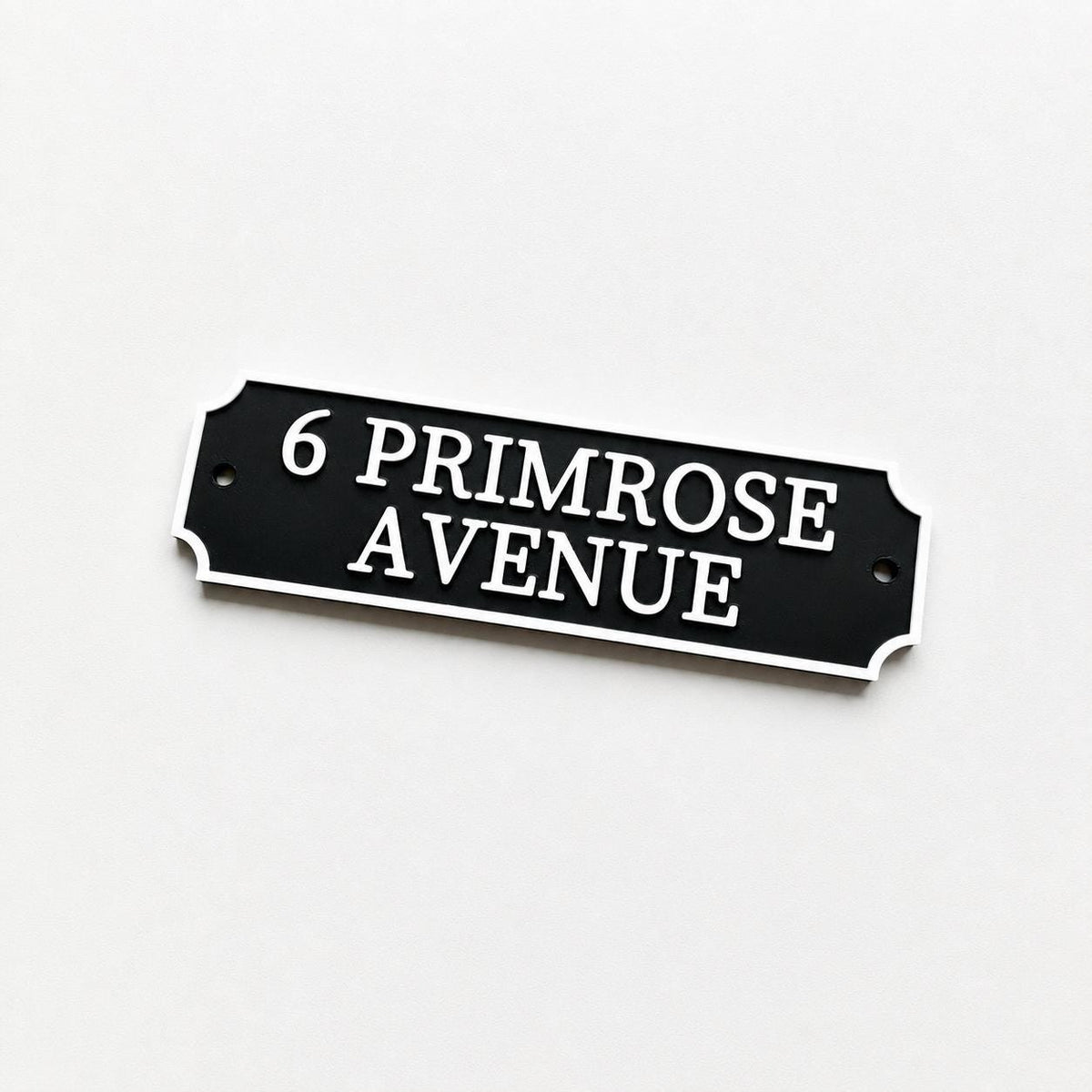 Personalised Text Sign Custom House Name Plaque Garden Wall Plate Memorial Bench