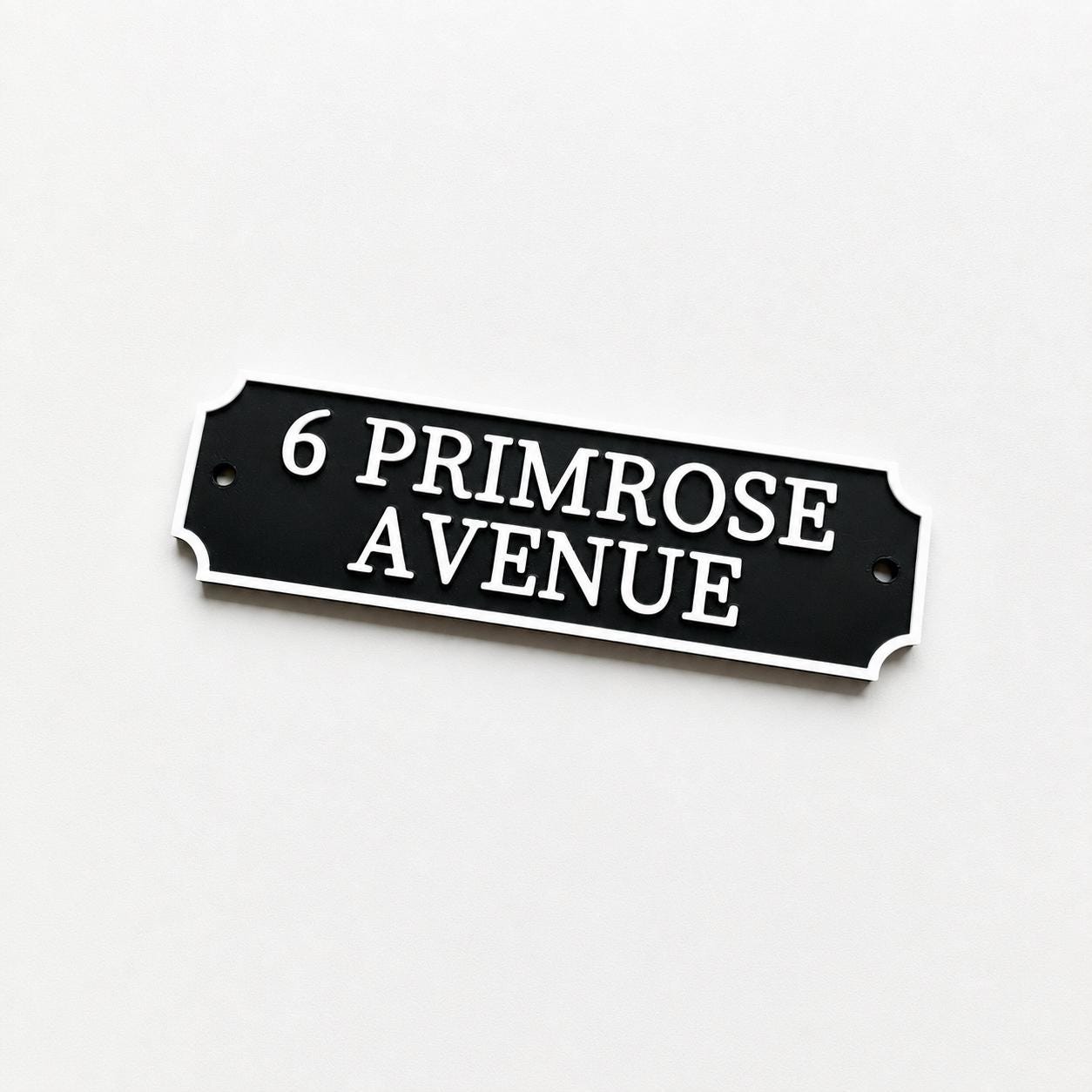 Personalised Text Sign Custom House Name Plaque Garden Wall Plate Memorial Bench