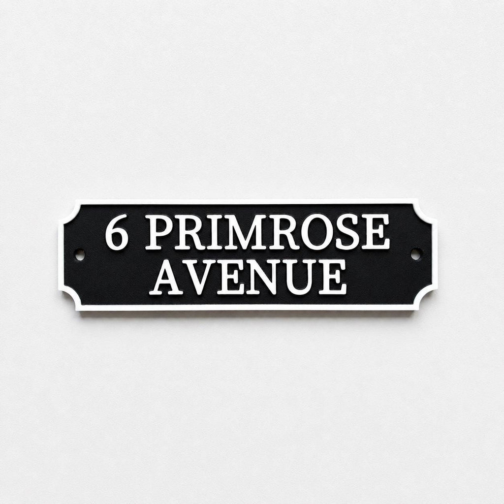 Personalised Text Sign Custom House Name Plaque Garden Wall Plate Memorial Bench