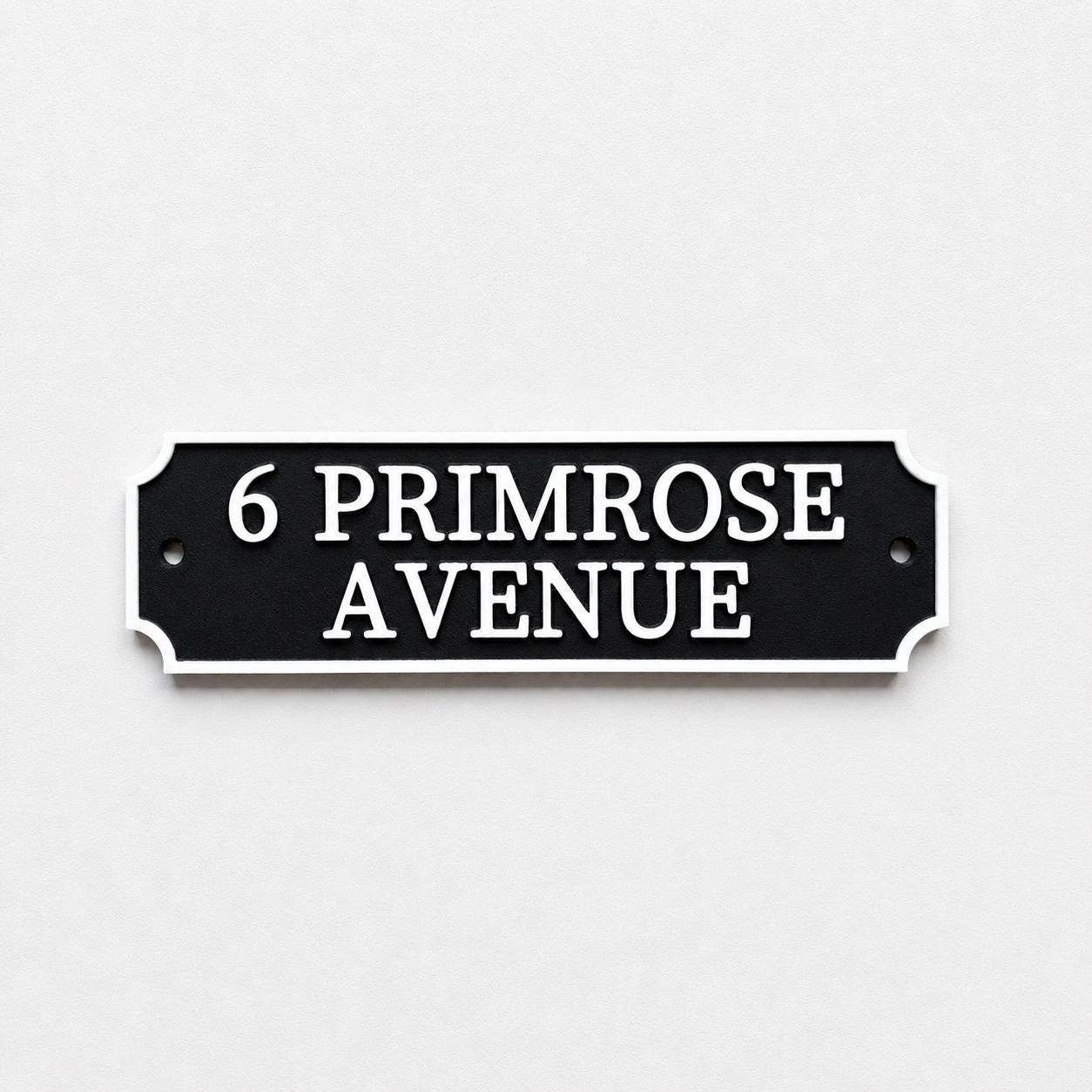 Personalised Text Sign Custom House Name Plaque Garden Wall Plate Memorial Bench