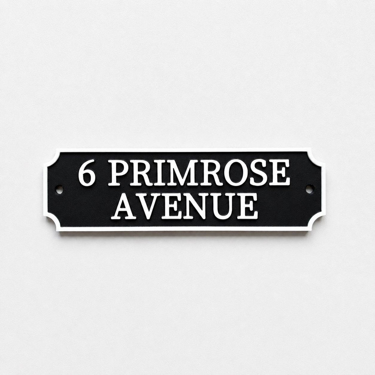 Personalised Text Sign Custom House Name Plaque Garden Wall Plate Memorial Bench