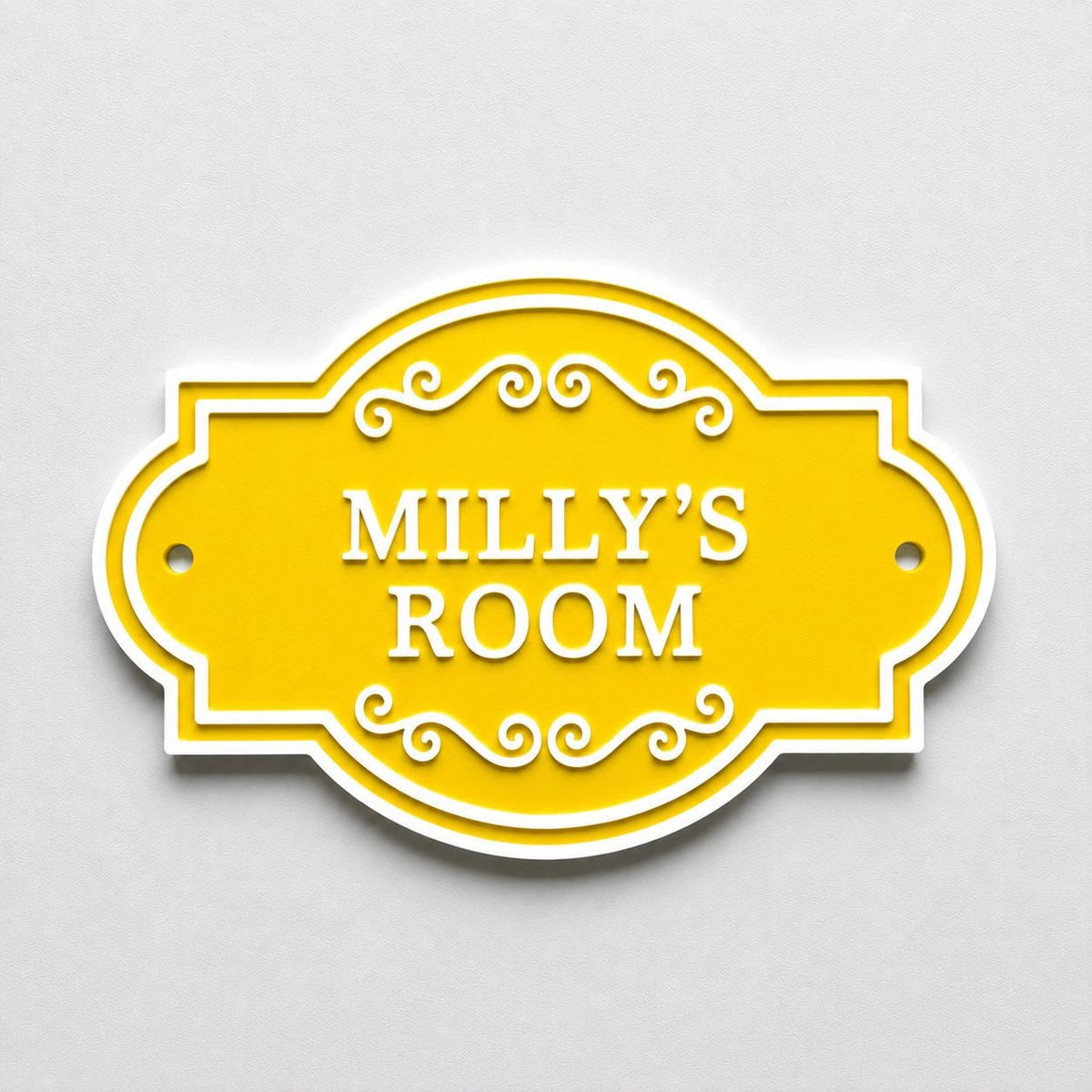 Personalised Kids Name Door Sign – Custom Girls Boys Bedroom Decoration Plate