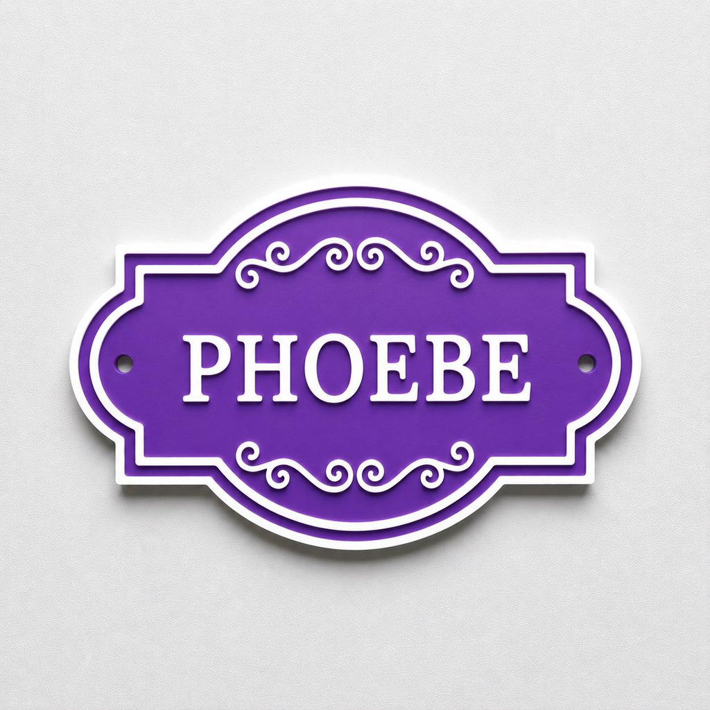 Personalised Kids Name Door Sign – Custom Girls Boys Bedroom Decoration Plate