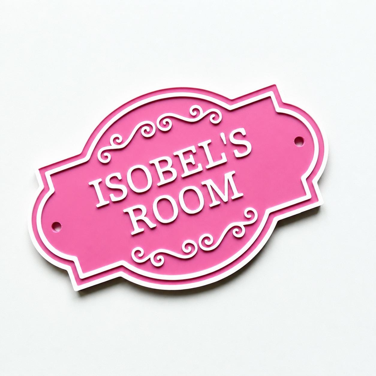 Personalised Kids Name Door Sign – Custom Girls Boys Bedroom Decoration Plate
