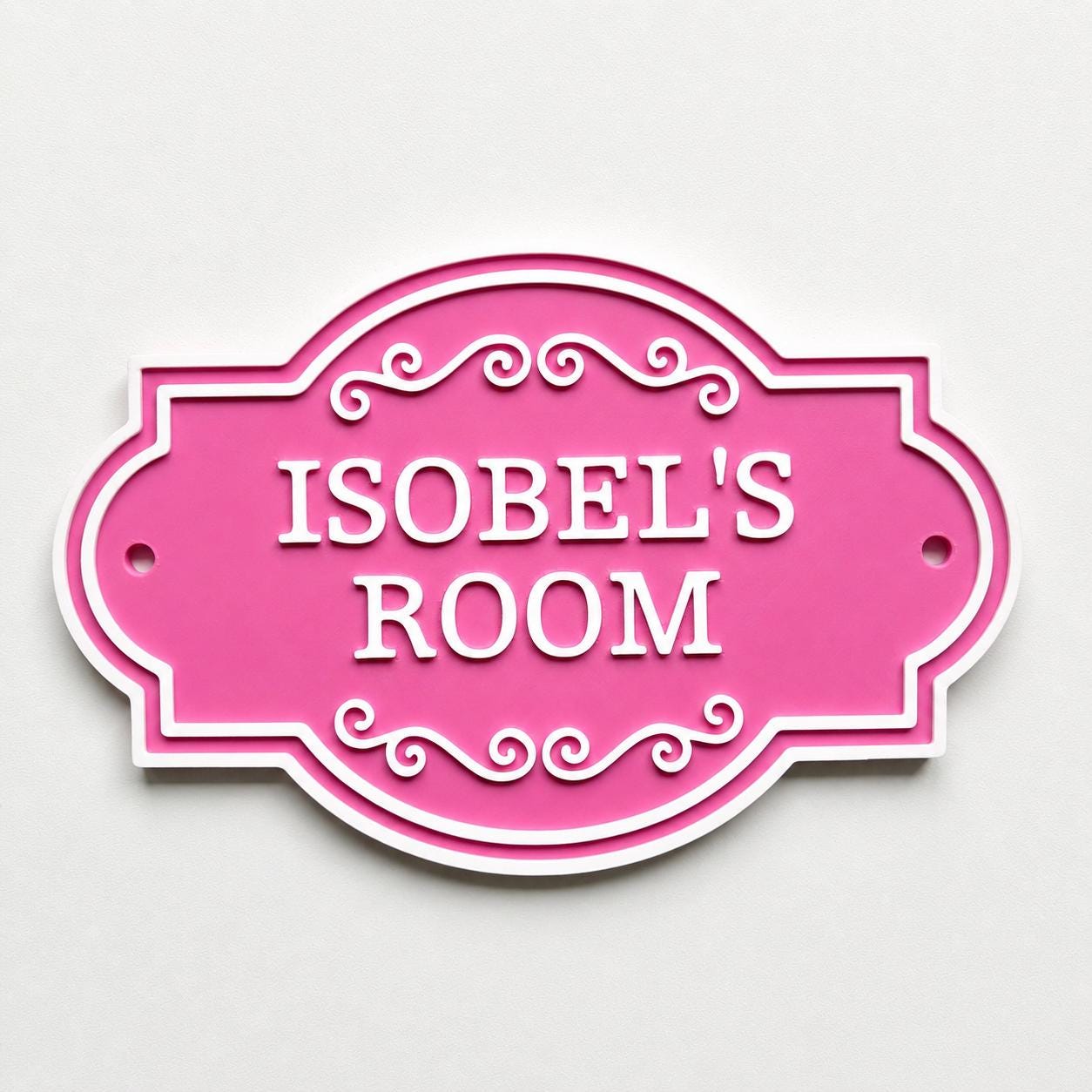 Personalised Kids Name Door Sign – Custom Girls Boys Bedroom Decoration Plate