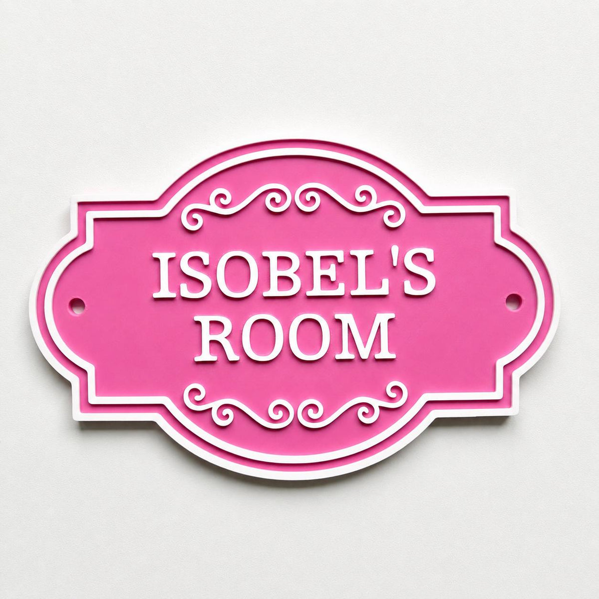 Personalised Kids Name Door Sign – Custom Girls Boys Bedroom Decoration Plate